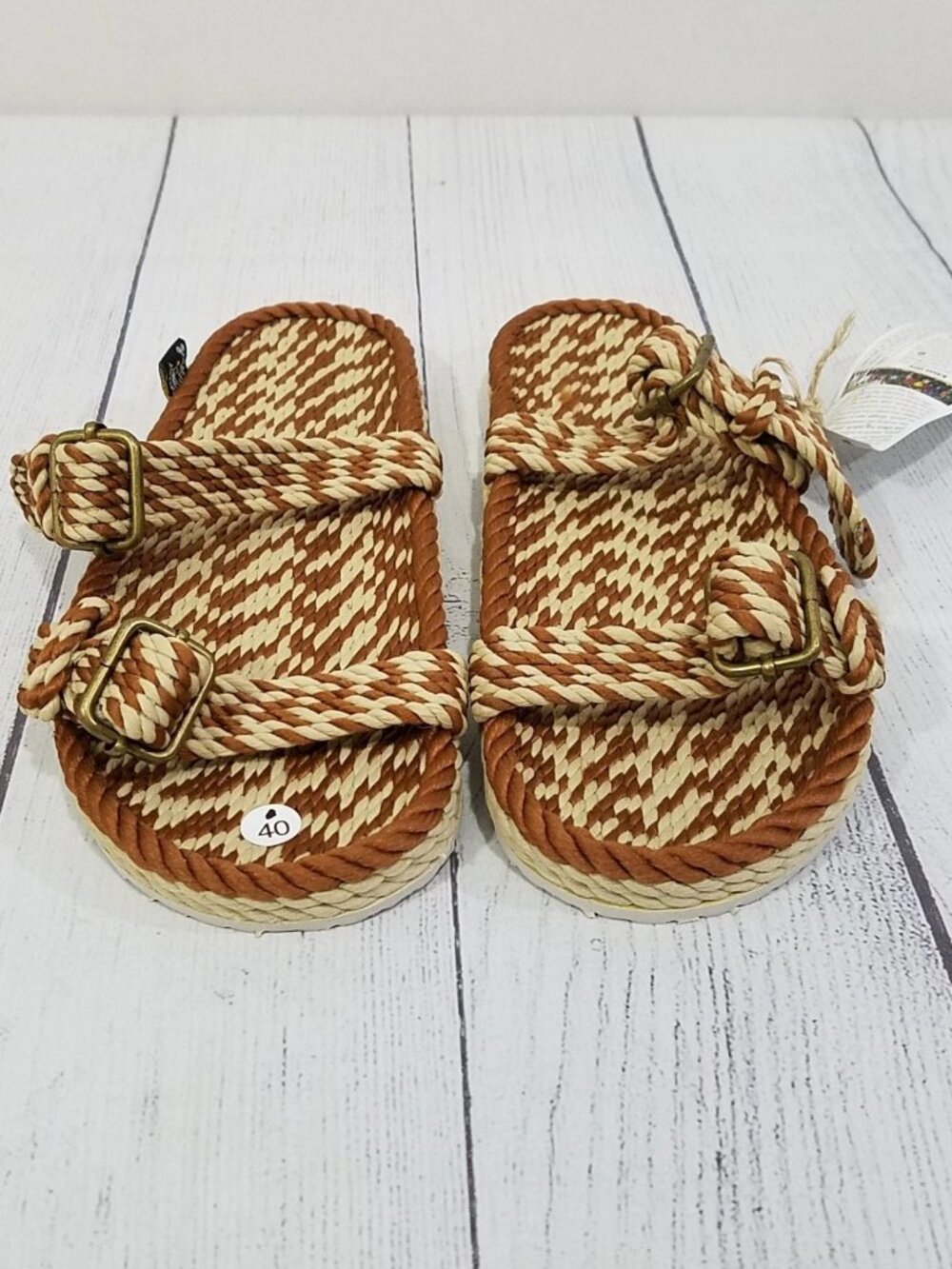 Nomadic State of Mind Double Buckle Sandals Size 40 Womens 10-10.5 (Mens 8-8.5)